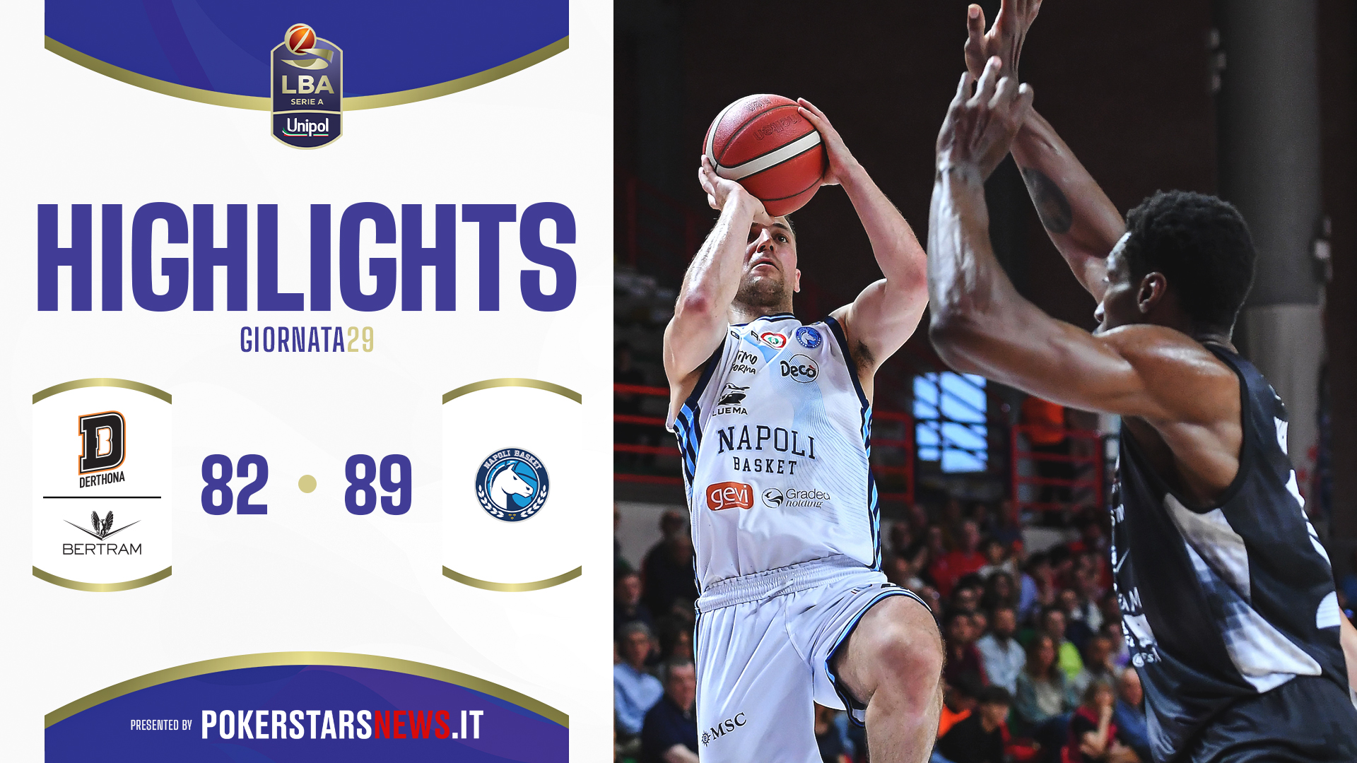 immagine - Bertram Derthona Tortona - Napoli Basket | PokerstarsNews Highlights Serie A Unipol 24/25