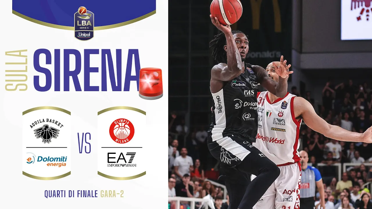 immagine - 🚨 Sulla sirena: Cale firma l'incredibile canestro della vittoria, Trento vince Gara-2 contro Milano